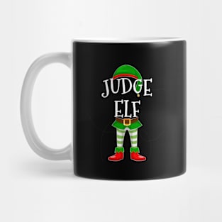 Judge Elf Matching Family Christmas Gift Mug